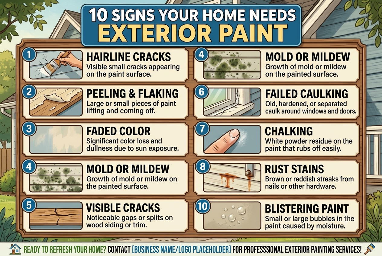 10 Signs Your Home Needs Exterior Paint in 2026