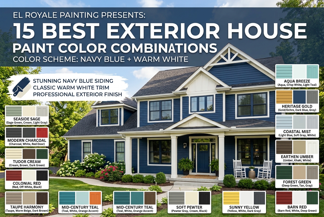 15 Best Exterior House Paint Color Combinations