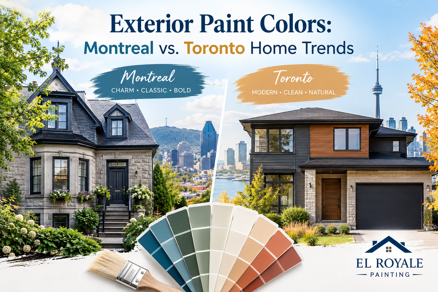 Exterior Paint Colors: Montreal vs. Toronto Trends for 2026